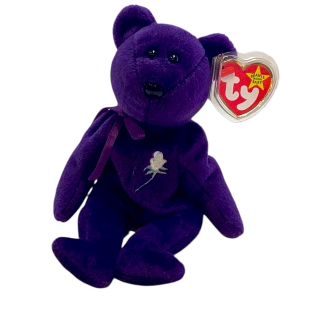 💚 1997 TY “Princess” Beanie Baby Bear - NWT